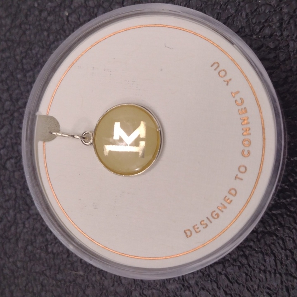 Alex and Ani Initial K Letter Gold Pendant Chain Station NWT